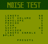 Noise Test Screenshot