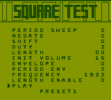 Square Test Screenshot
